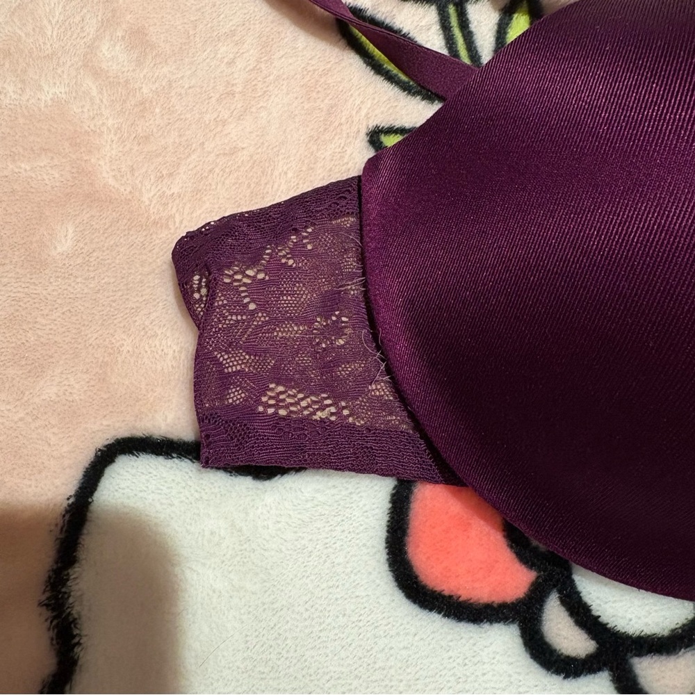 La SENZA Sexy Dark Purple Racerback Bra - Picture 3 of 7